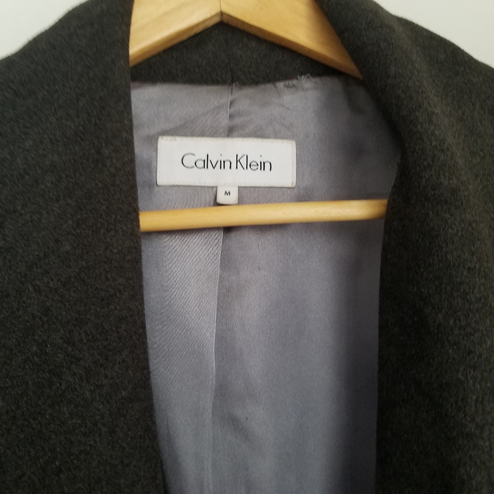 SOLD! Calvin Klein Wrap Drape Coat - Picture 6 of 7
